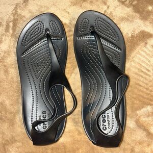 CROCS Women's Black Sandals size 7